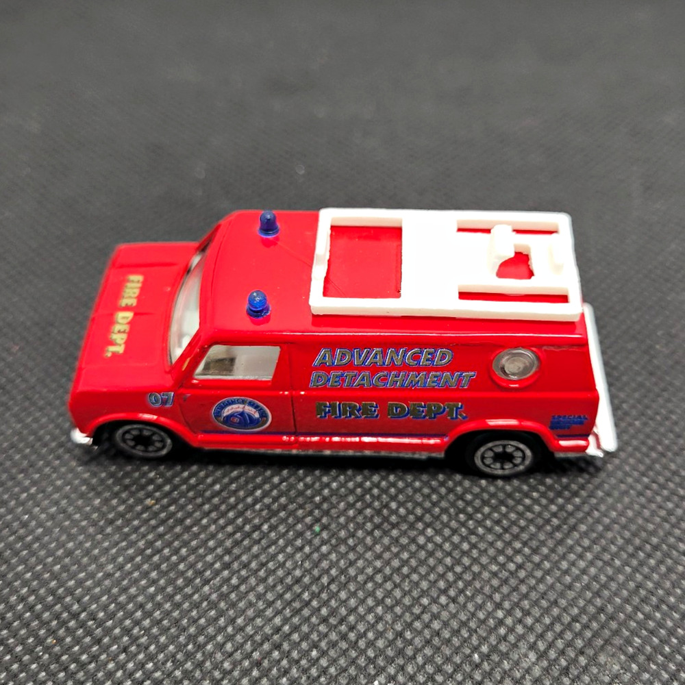 70's style Fire Department Cargo Van in 1/64